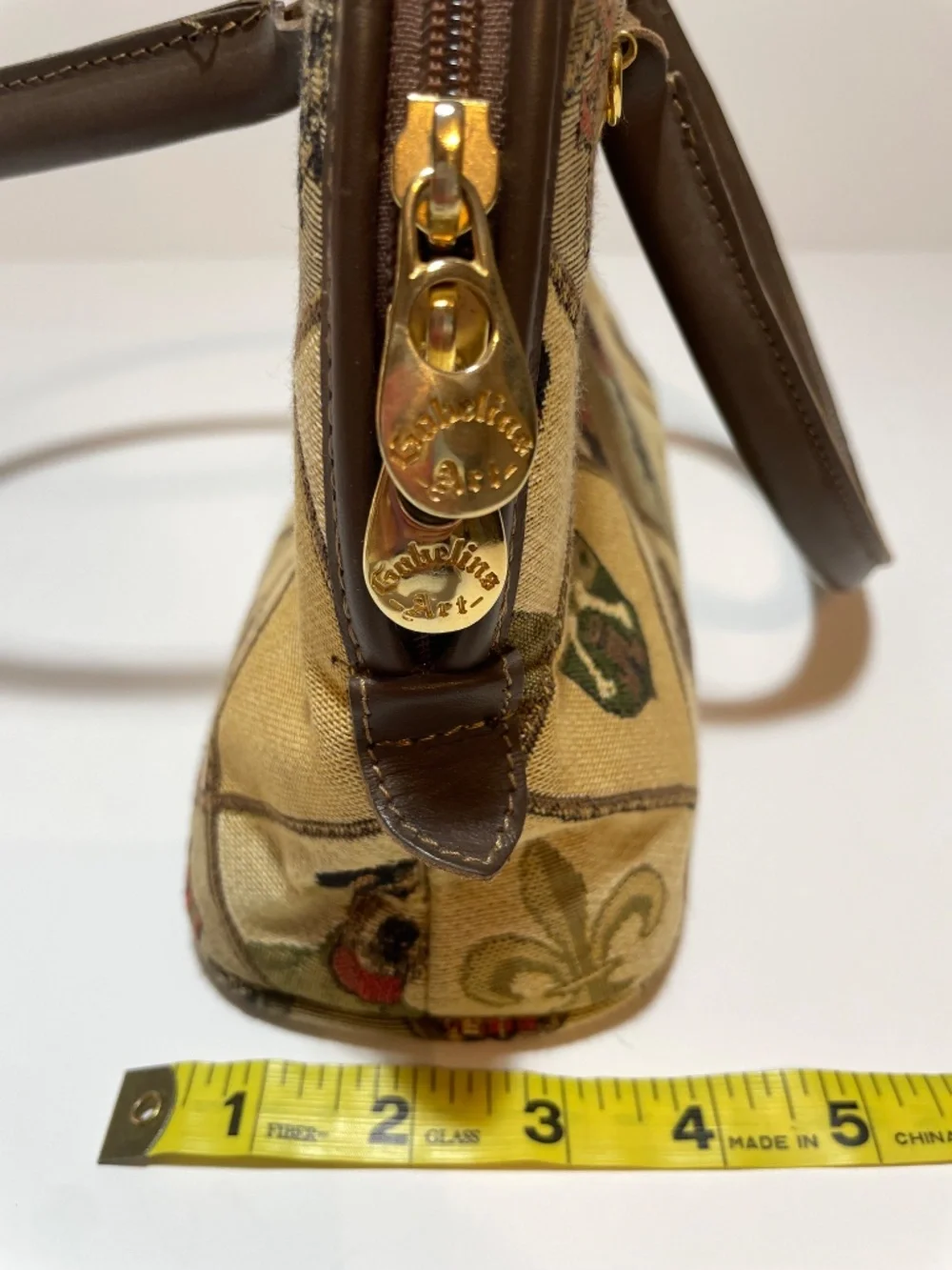 Vintage Dog Tapestry Crossbody Purse by Gobelins Art - Picture 5 of 11